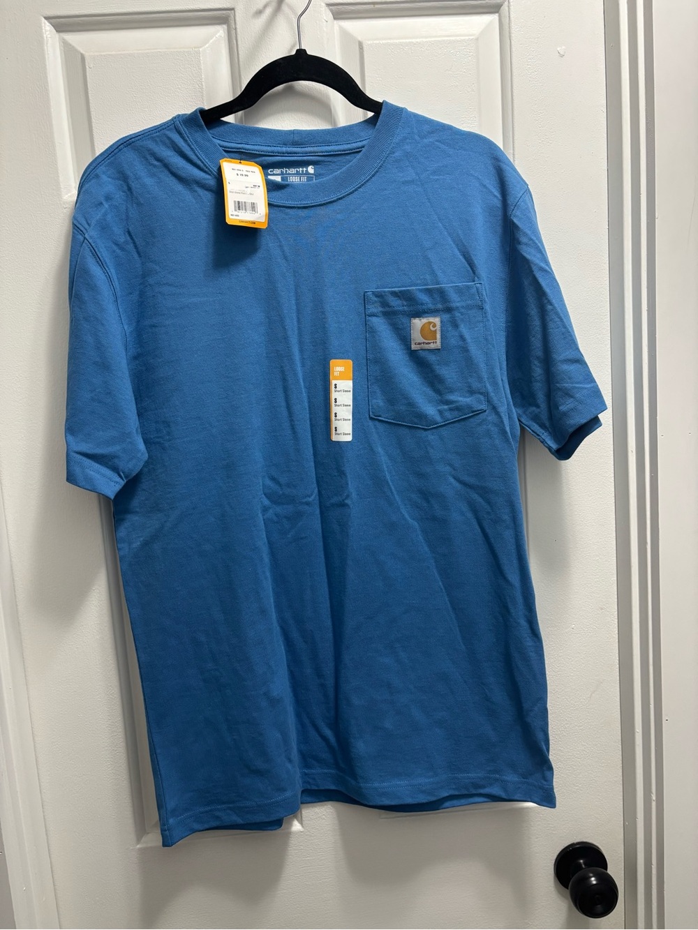 Carhartt Men's Pocket Tee in Medium Blue